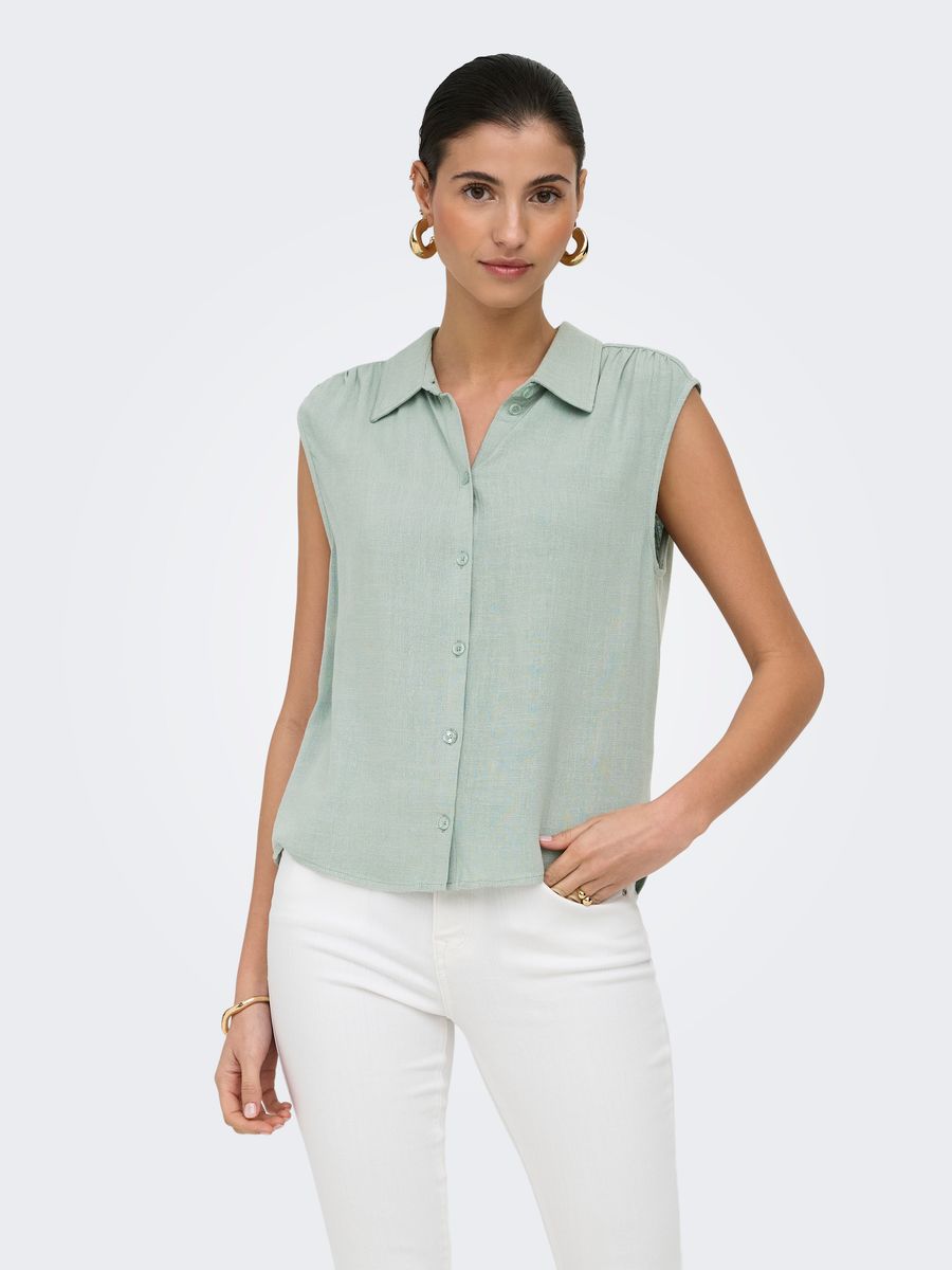 ONLSIESTA S/L LINEN BL SHIRT PNT NOOS