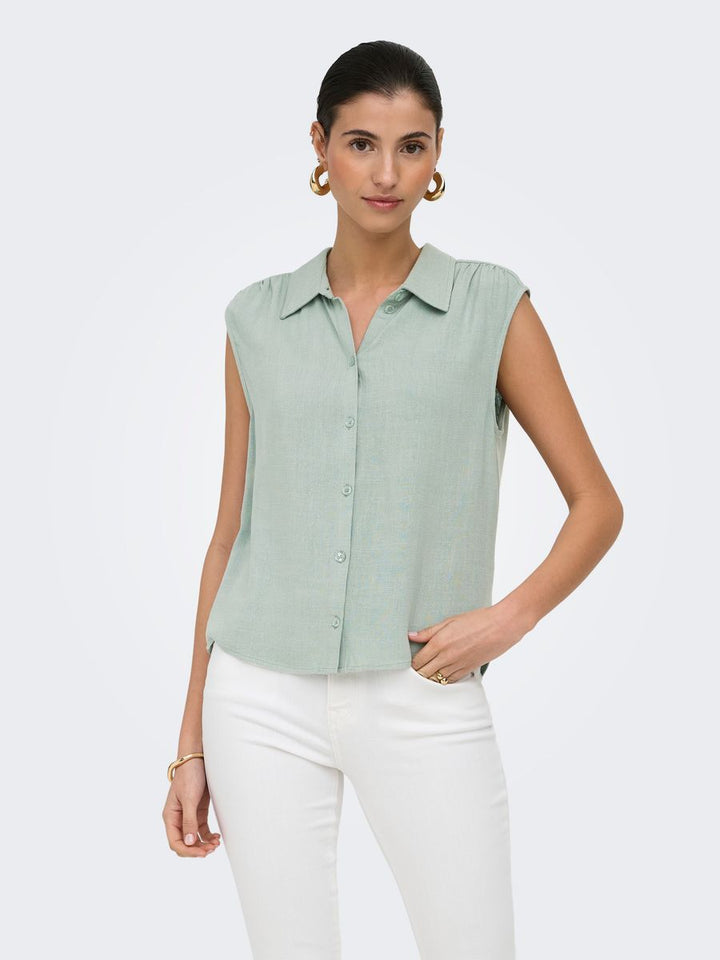 ONLSIESTA S/L LINEN BL SHIRT PNT NOOS