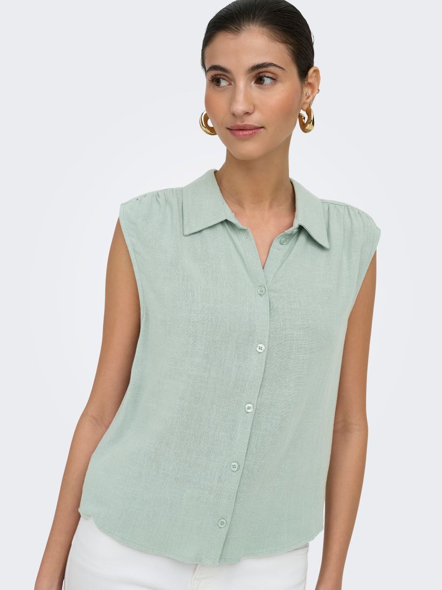 ONLSIESTA S/L LINEN BL SHIRT PNT NOOS