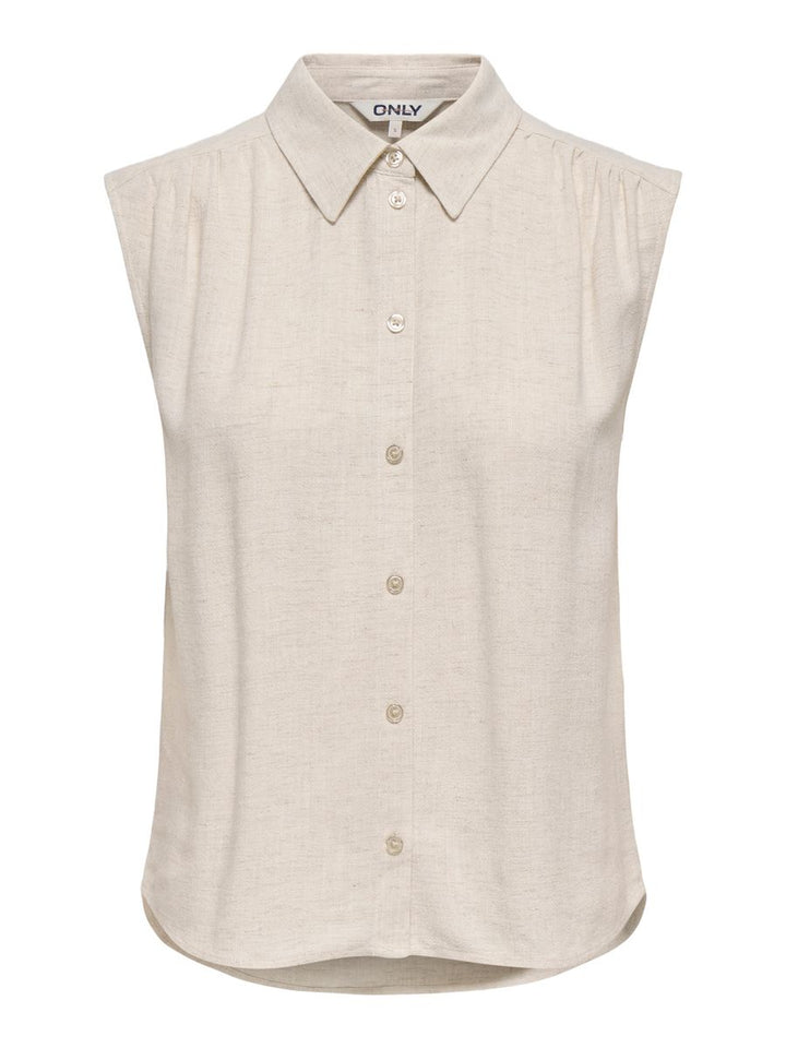 ONLSIESTA S/L LINEN BL SHIRT PNT NOOS