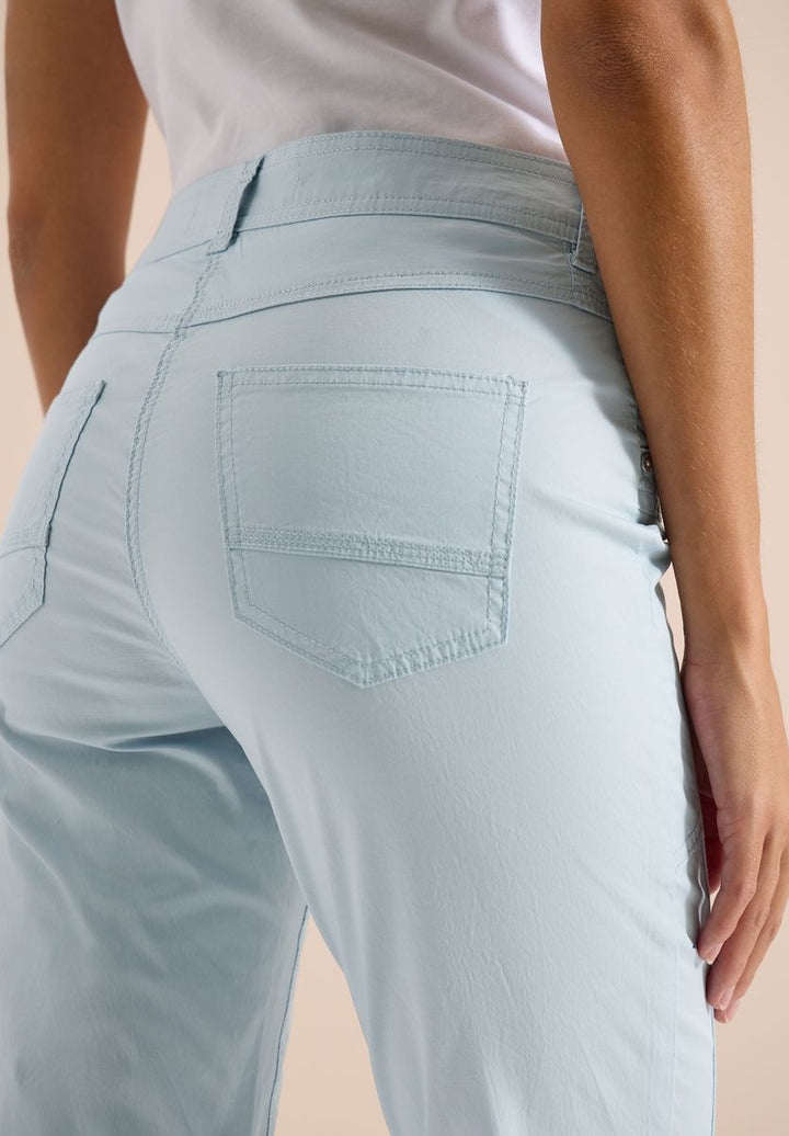 Mid Waist Casual Fit Hose mit Turn Up