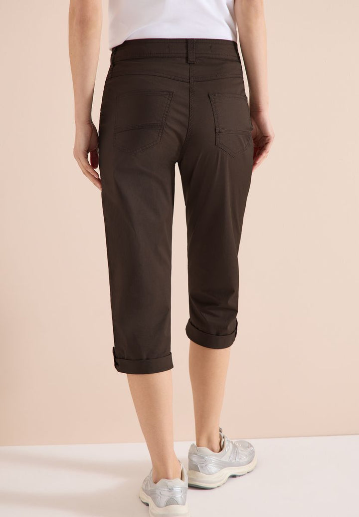 Mid Waist Casual Fit Hose mit Turn Up