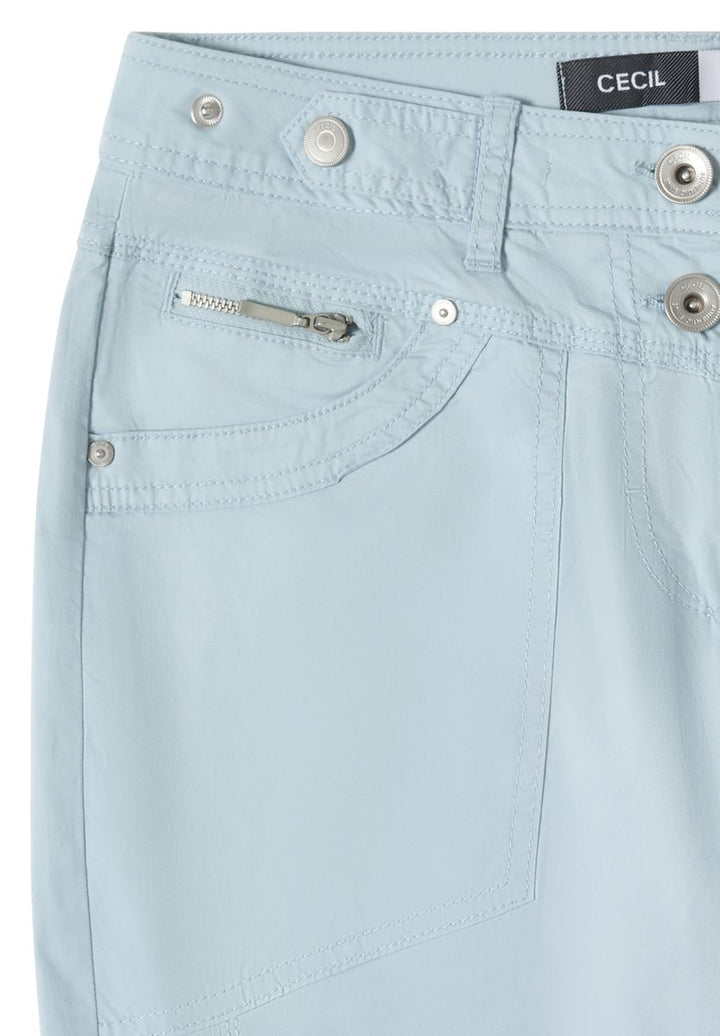 Mid Waist Casual Fit Hose mit Turn Up