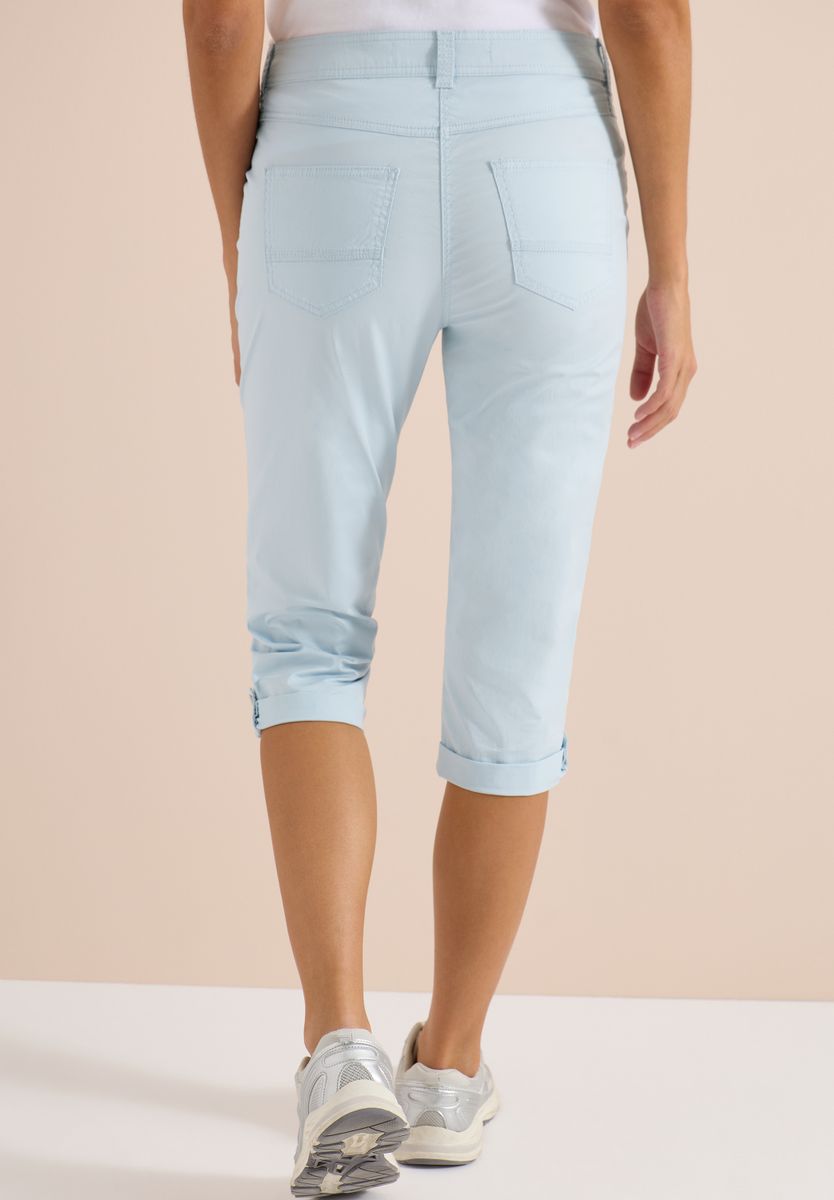 Mid Waist Casual Fit Hose mit Turn Up