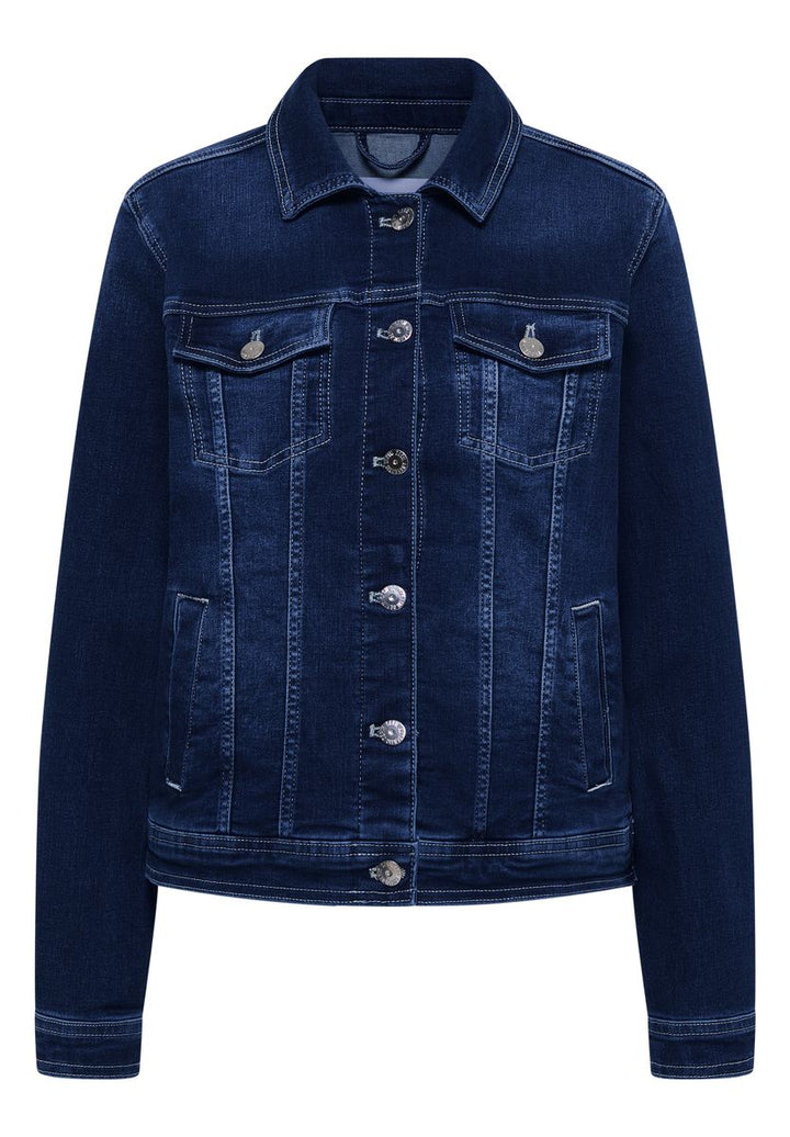 Jeansjacke mit Brusttaschen und Knöpfen