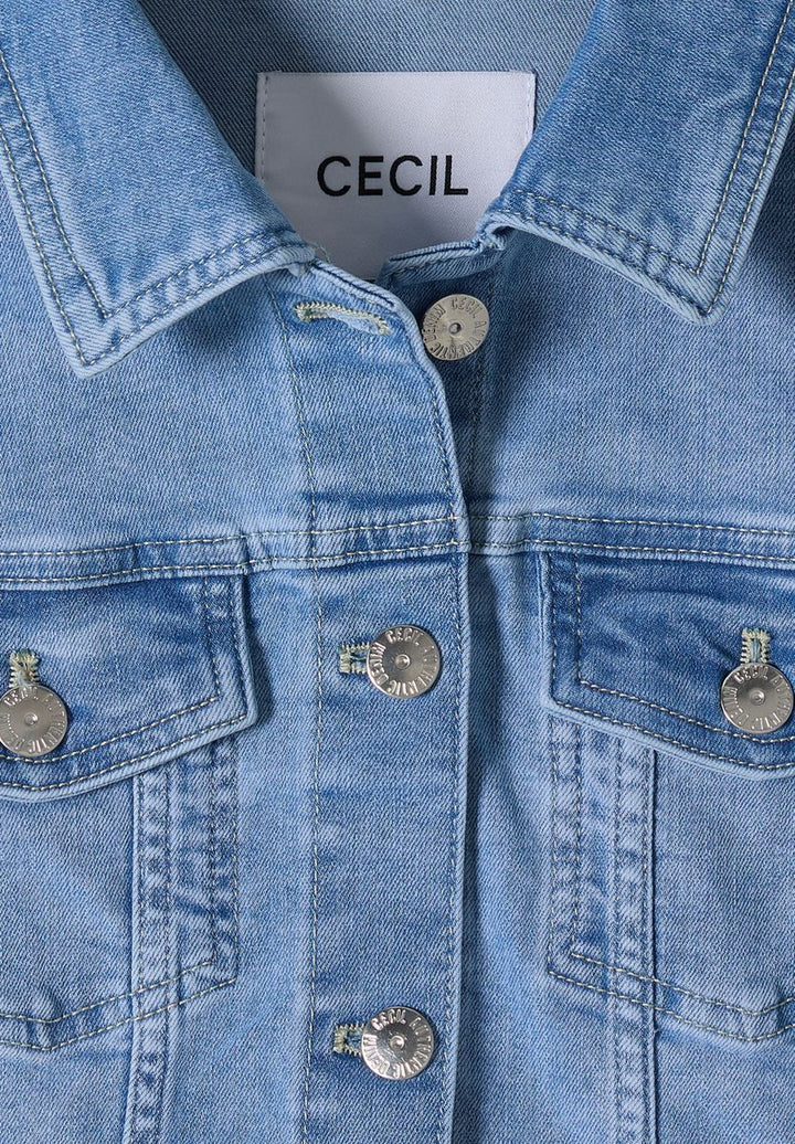 Jeansjacke mit Brusttaschen und Knöpfen