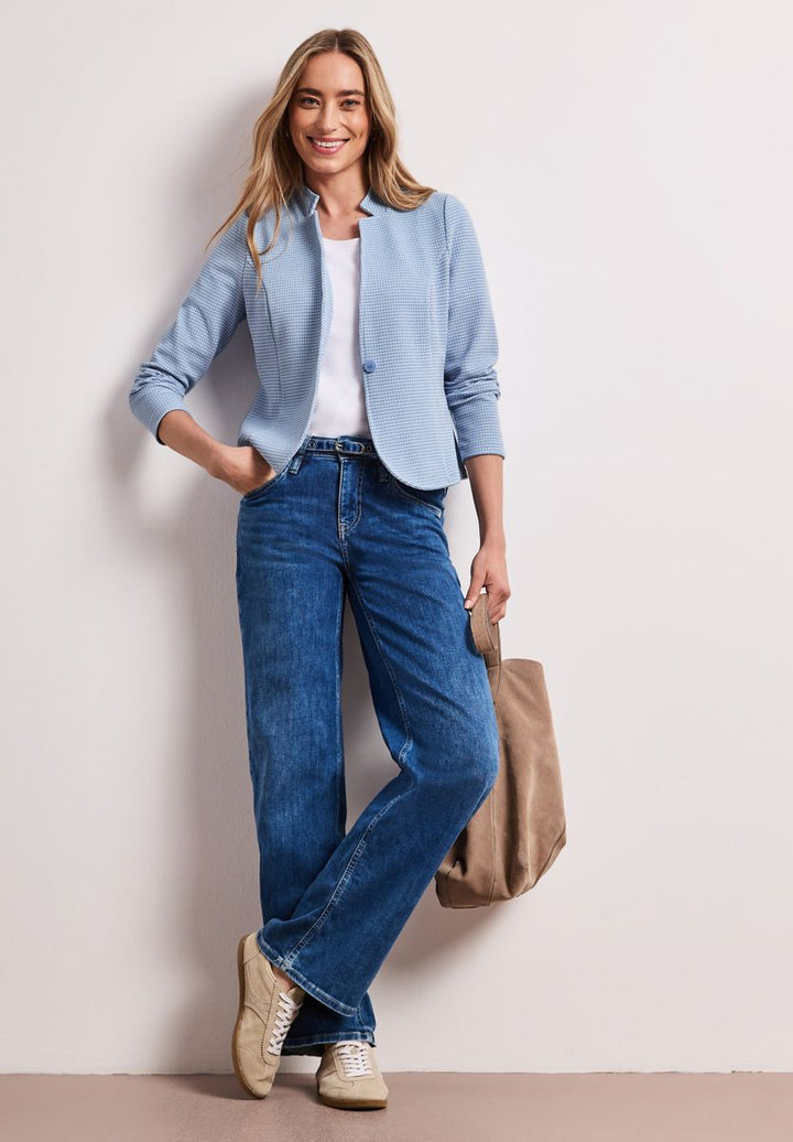 Blazer mit Struktur aus Jersey