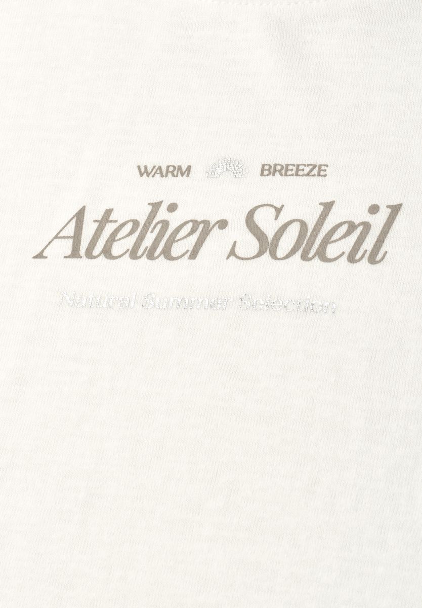 T-Shirt mit Rundhals und Wording