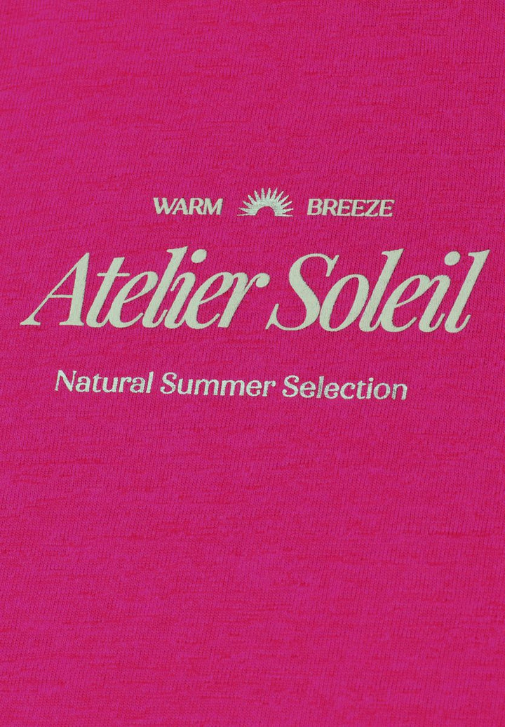 T-Shirt mit Rundhals und Wording