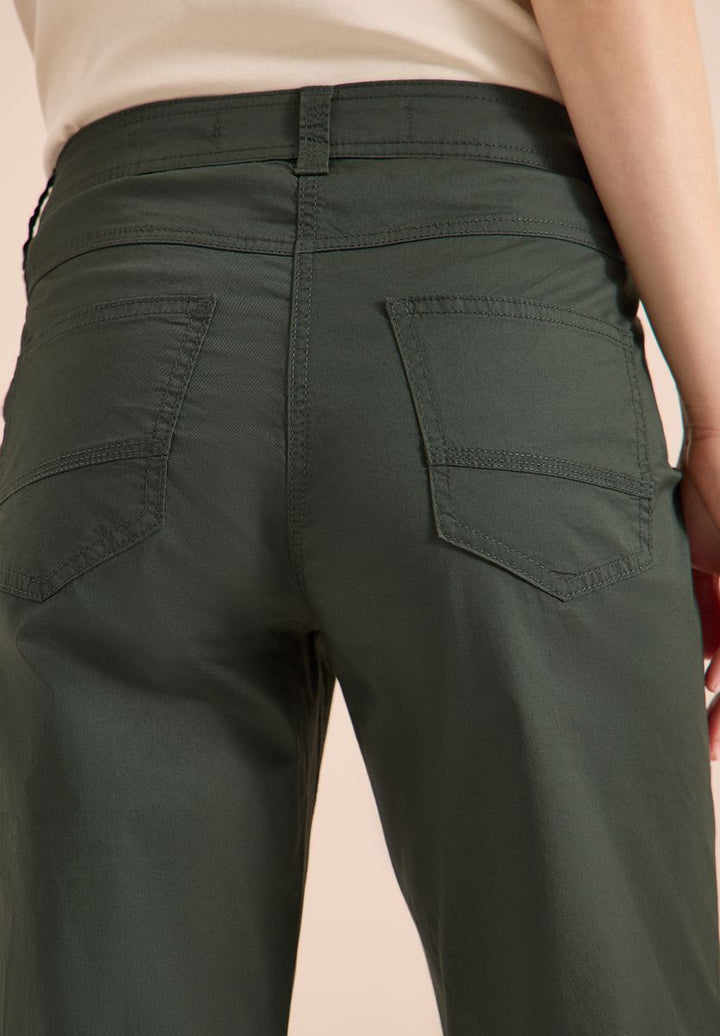 Mid Waist Casual Fit Hose mit Turn Up