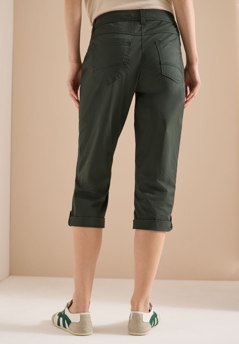 Mid Waist Casual Fit Hose mit Turn Up