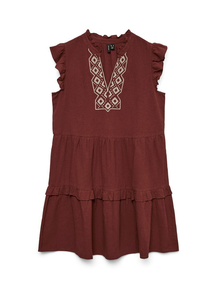 VMDICTHE EMB SHORT DRESS WVN GA