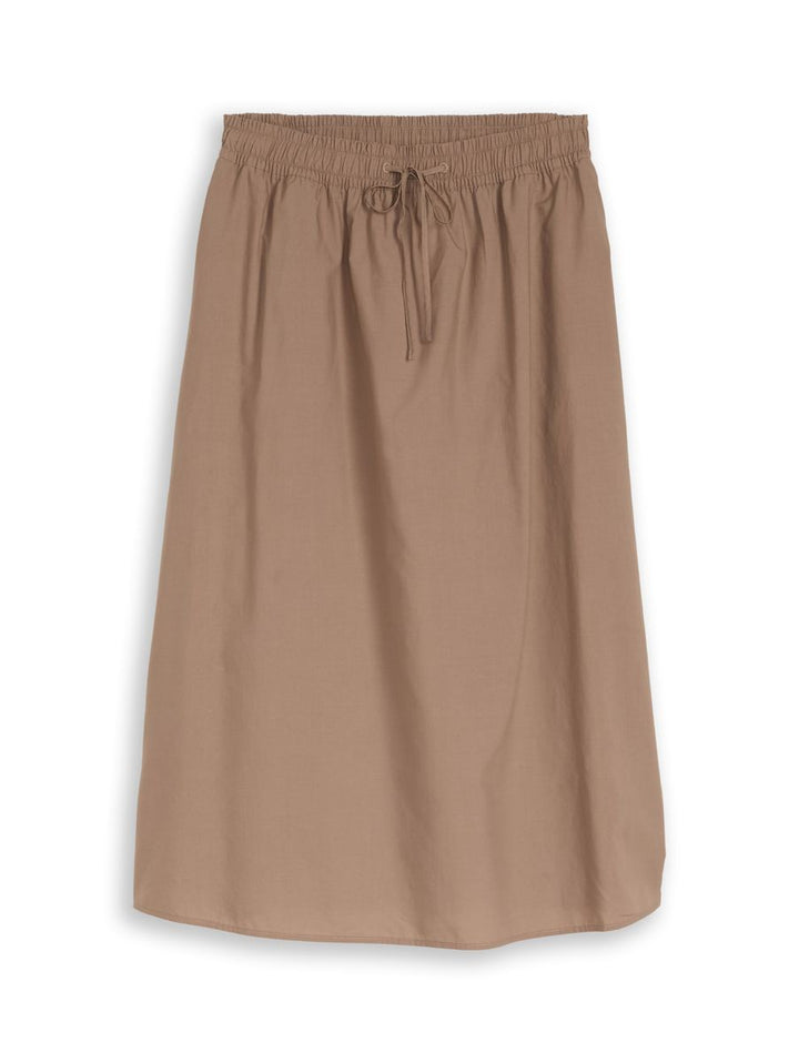 High Waist Midi-Rock mit Taschen