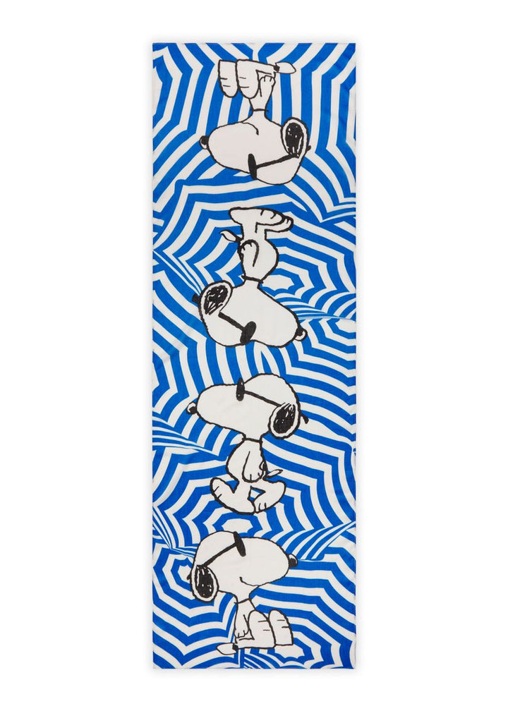 Feiner Schal aus Modalmischung mit Snoopy-Motiven