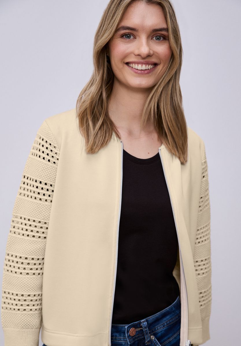 Langarm Jacke im Silk-Look