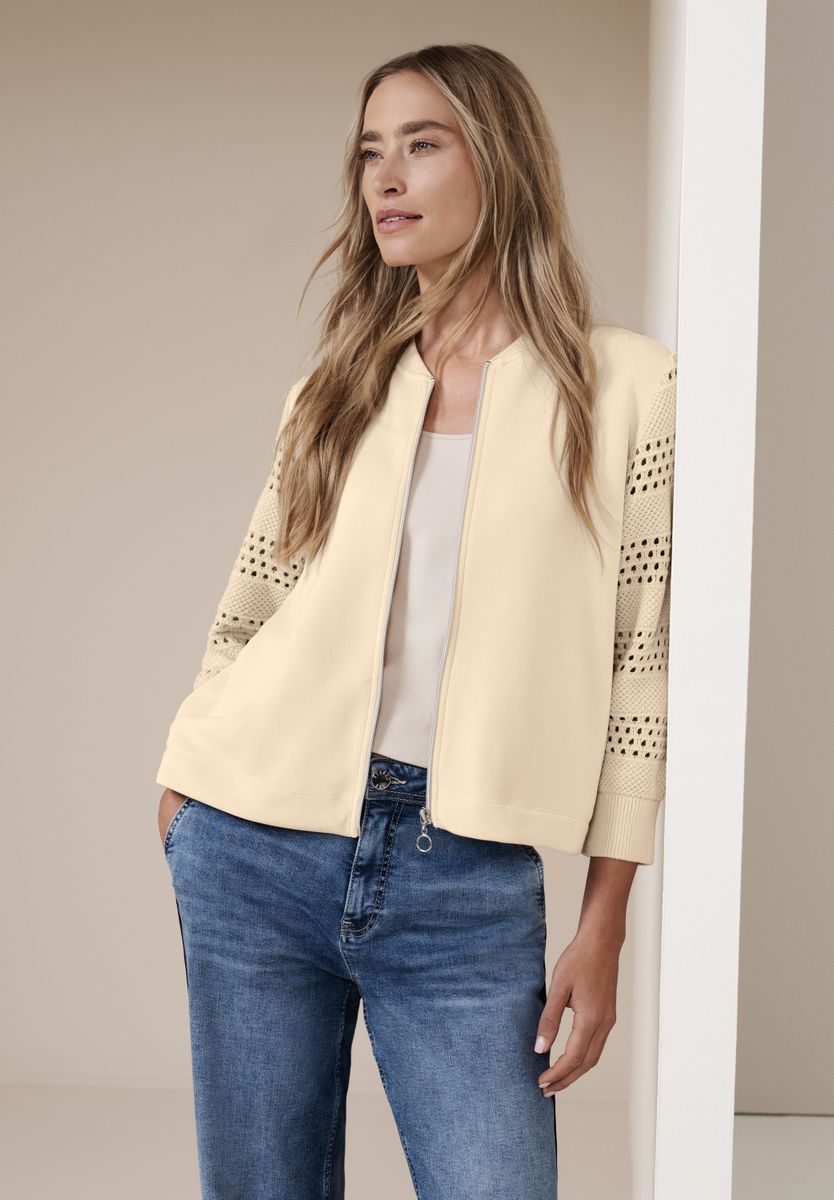 Langarm Jacke im Silk-Look