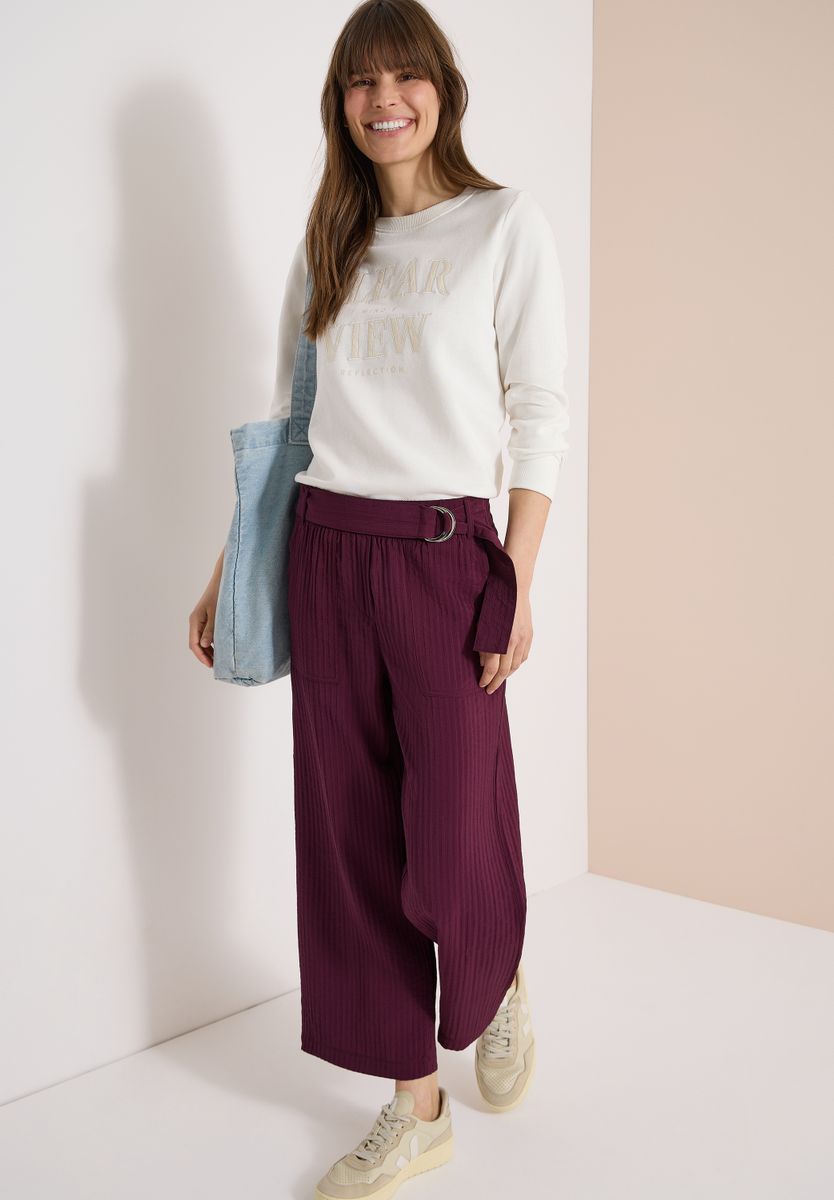 High Waist Wide Leg Hose im Loose Fit