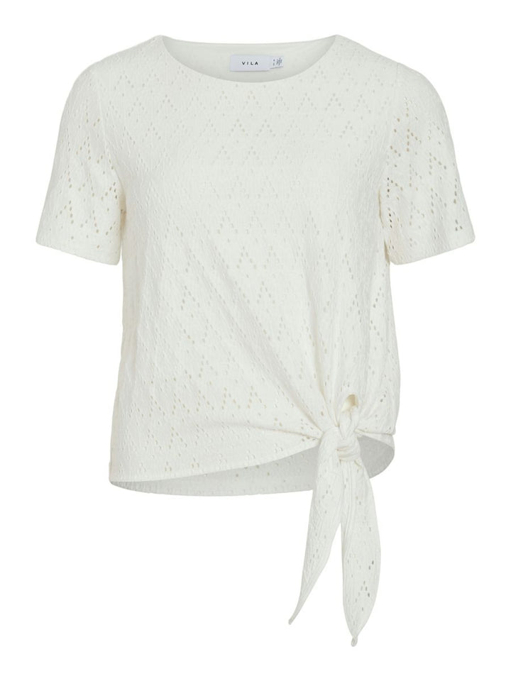 VIAMALINA OPEN O-NECK S/S TOP/VOL/PB