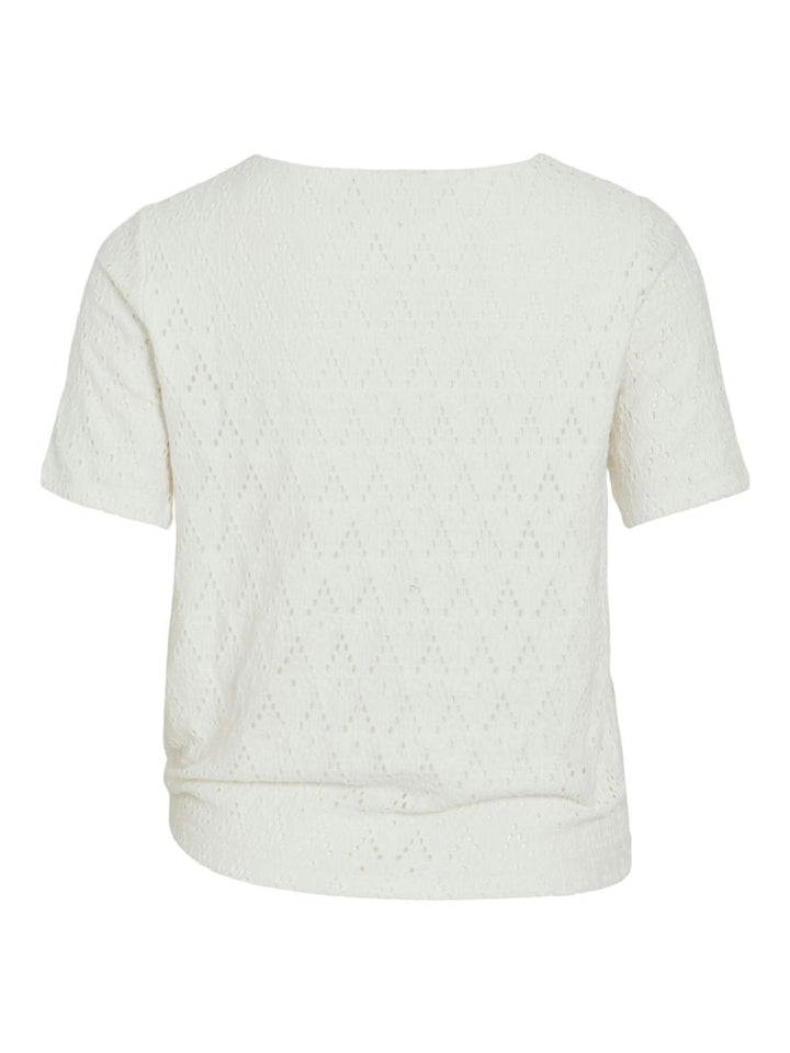 VIAMALINA OPEN O-NECK S/S TOP/VOL/PB