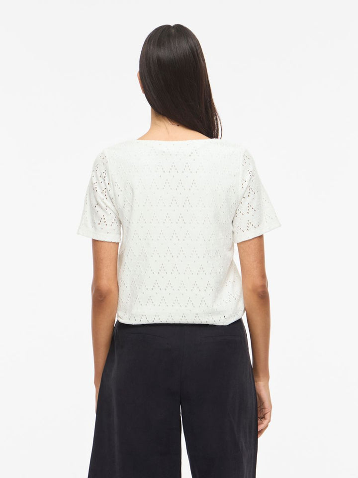VIAMALINA OPEN O-NECK S/S TOP/VOL/PB