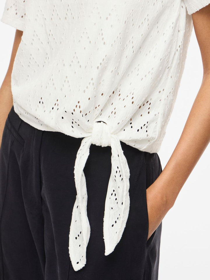 VIAMALINA OPEN O-NECK S/S TOP/VOL/PB