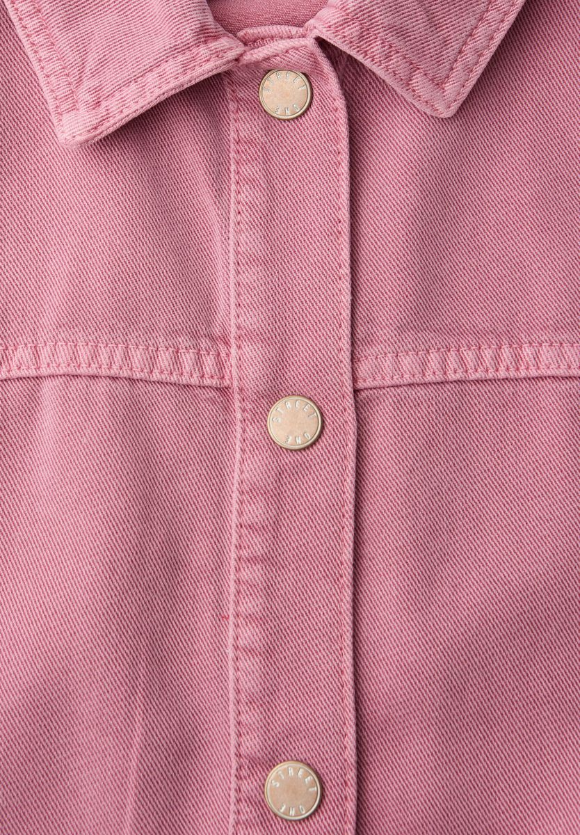 Jeansjacke in pinker Waschung