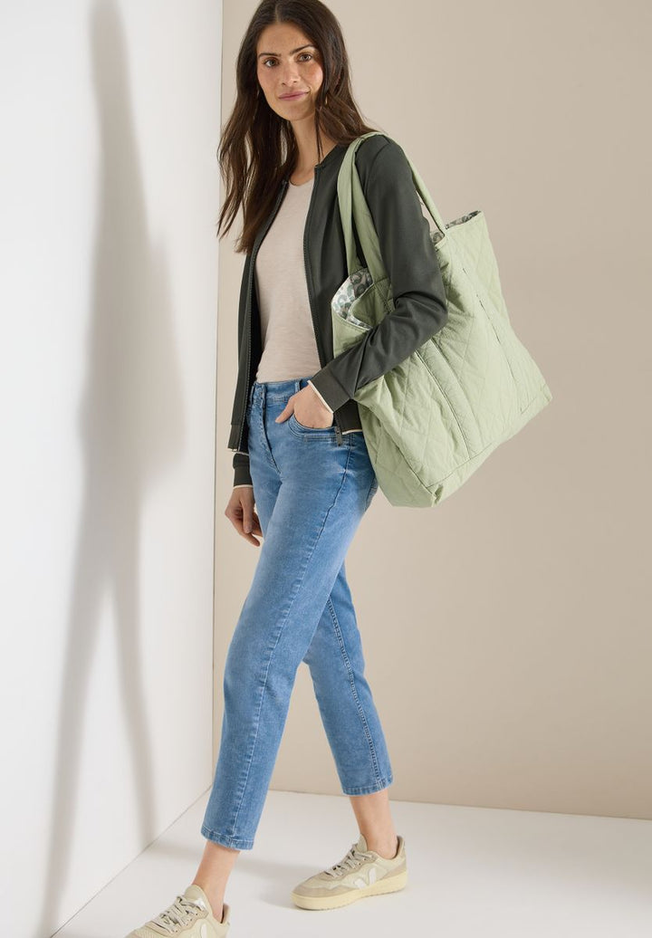 Mid Waist Slim Leg Jeans im Casual Fit
