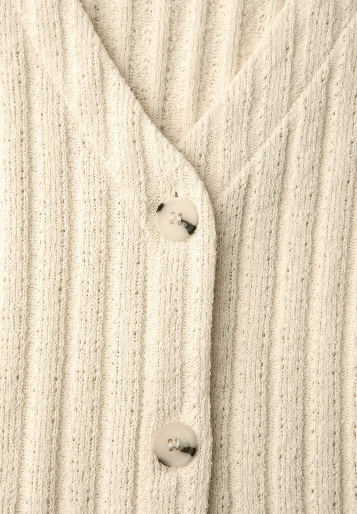 Weste mit V-Neck und Knopfleiste