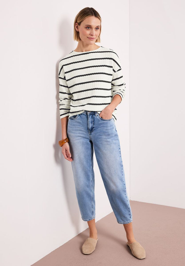 Langarm Shirt im Strick-Look