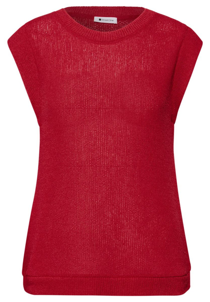 Dropped Shoulder Top im Strick-Look