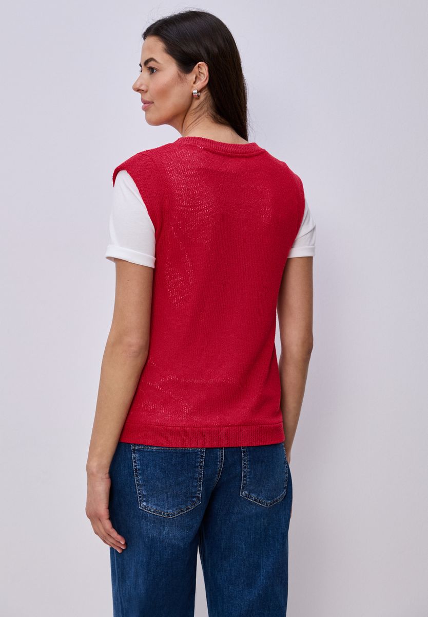 Dropped Shoulder Top im Strick-Look
