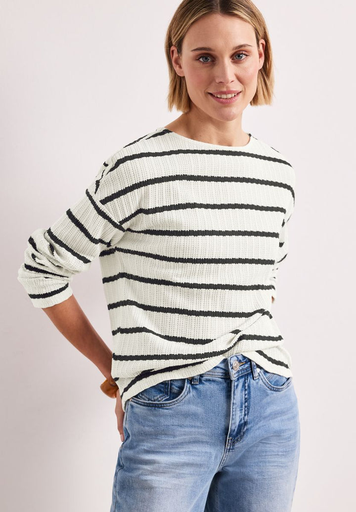 Langarm Shirt im Strick-Look
