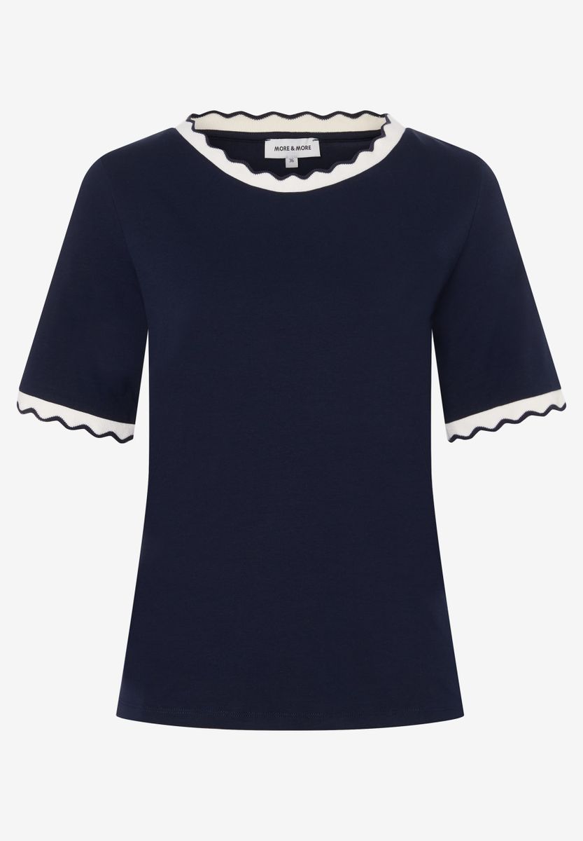 T-Shirt mit Wellenkante