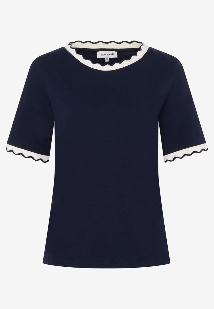 T-Shirt mit Wellenkante