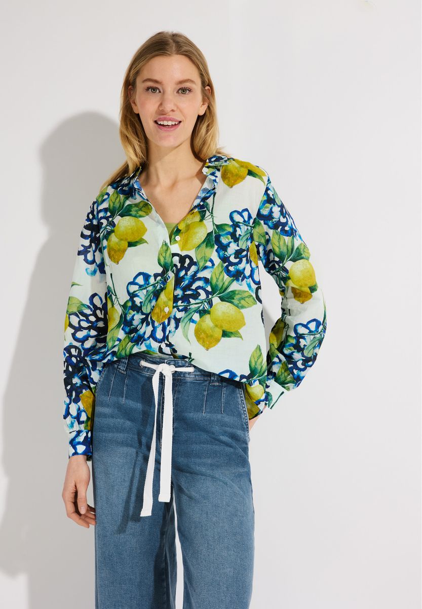 Bluse mit "Zitronen-Print"