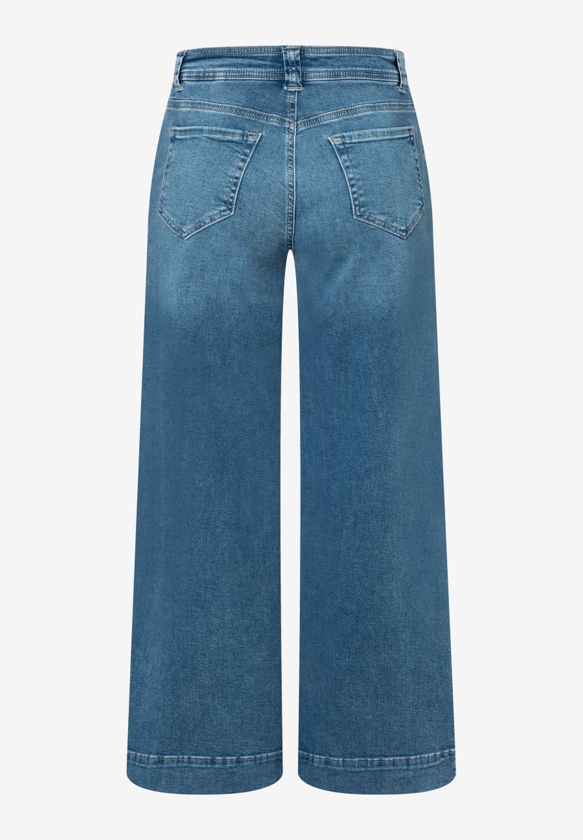 Jeans-Culotte mit Tunnelzug