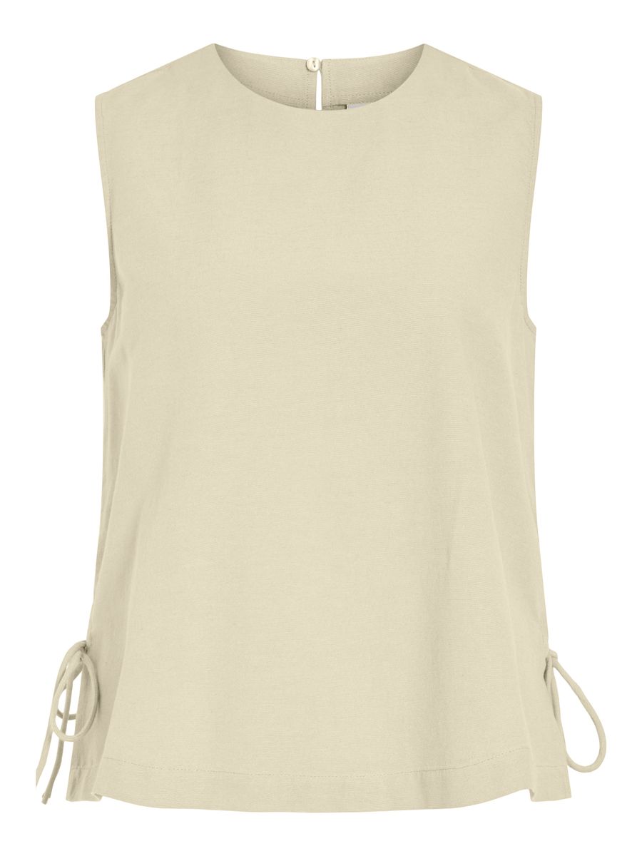 VIPRISILLA O-NECK S/L TIE TOP/VOL/R