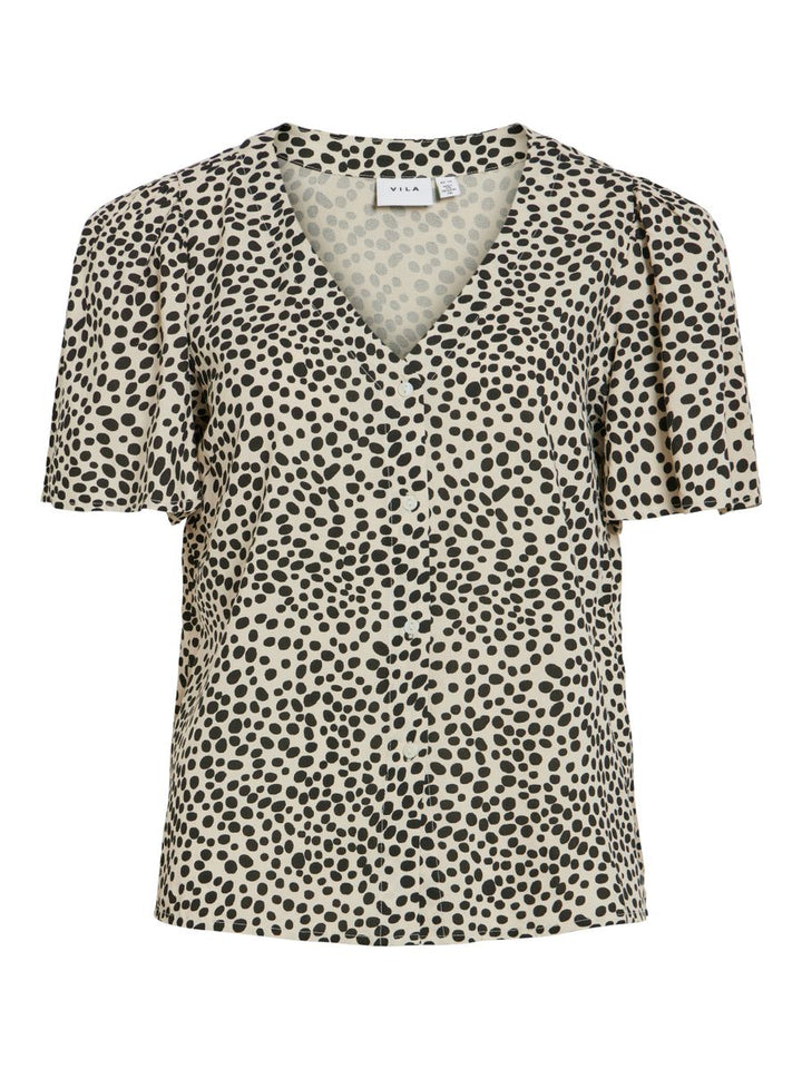 VIGRACE V-NECK S/S SHIRT - NOOS