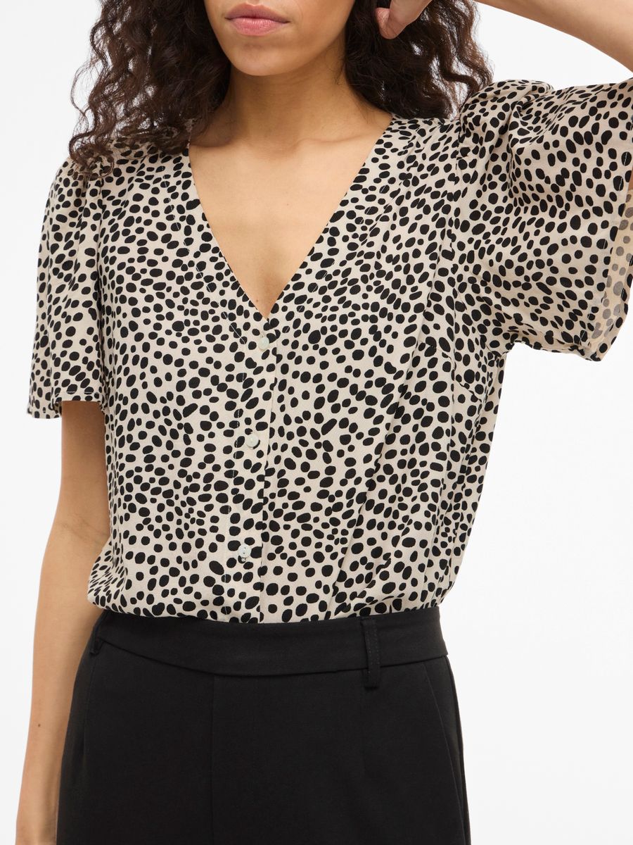 VIGRACE V-NECK S/S SHIRT - NOOS