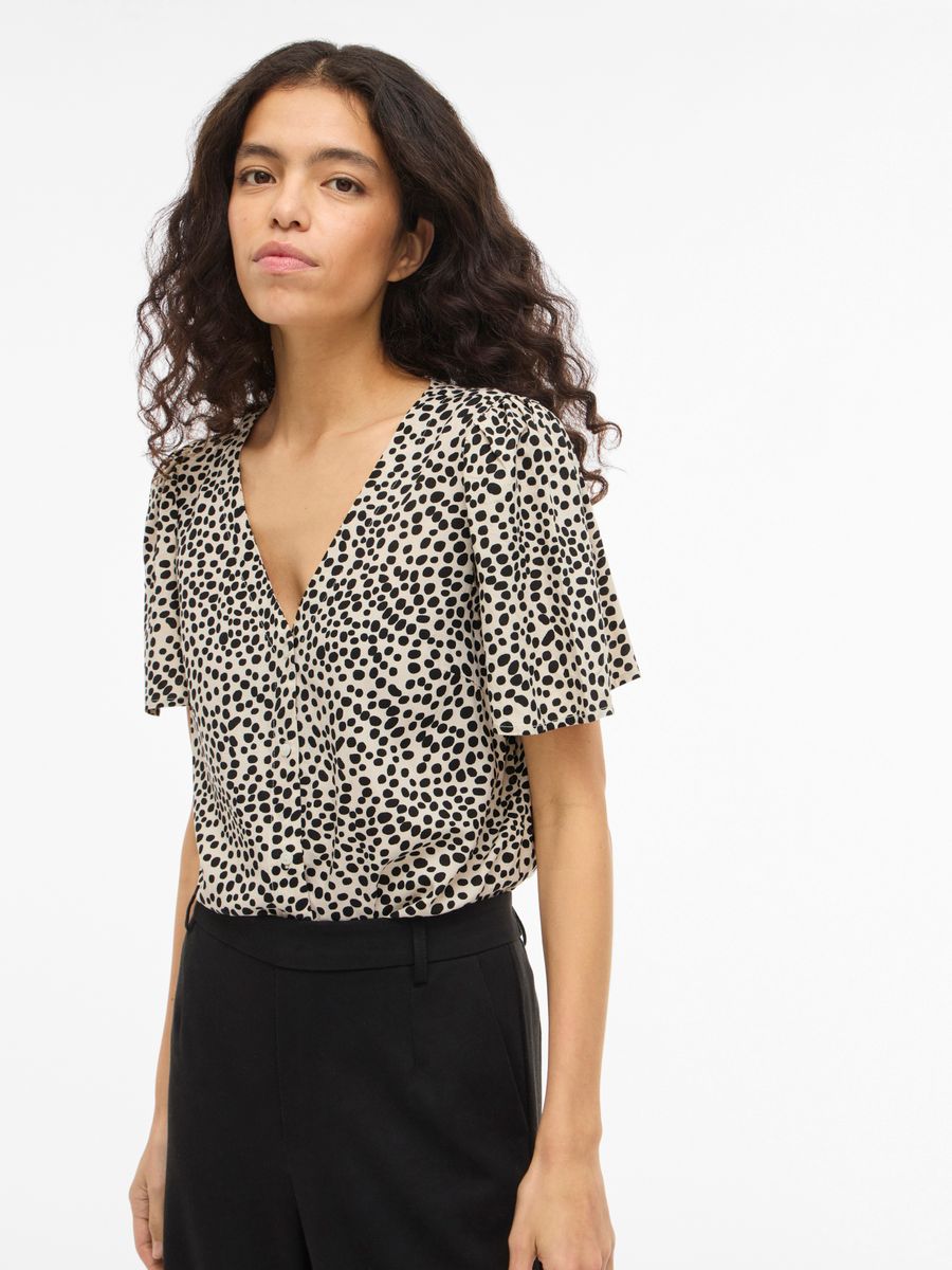 VIGRACE V-NECK S/S SHIRT - NOOS