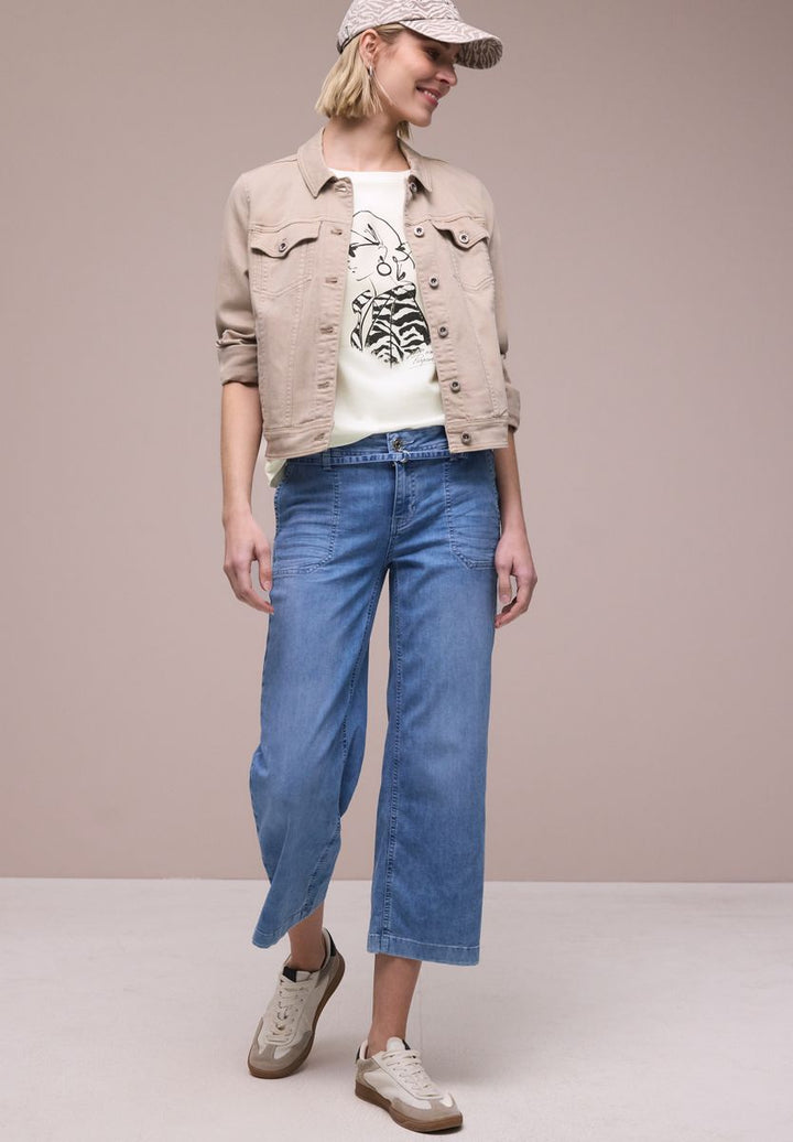 Dropped Shoulder Shirt mit Print