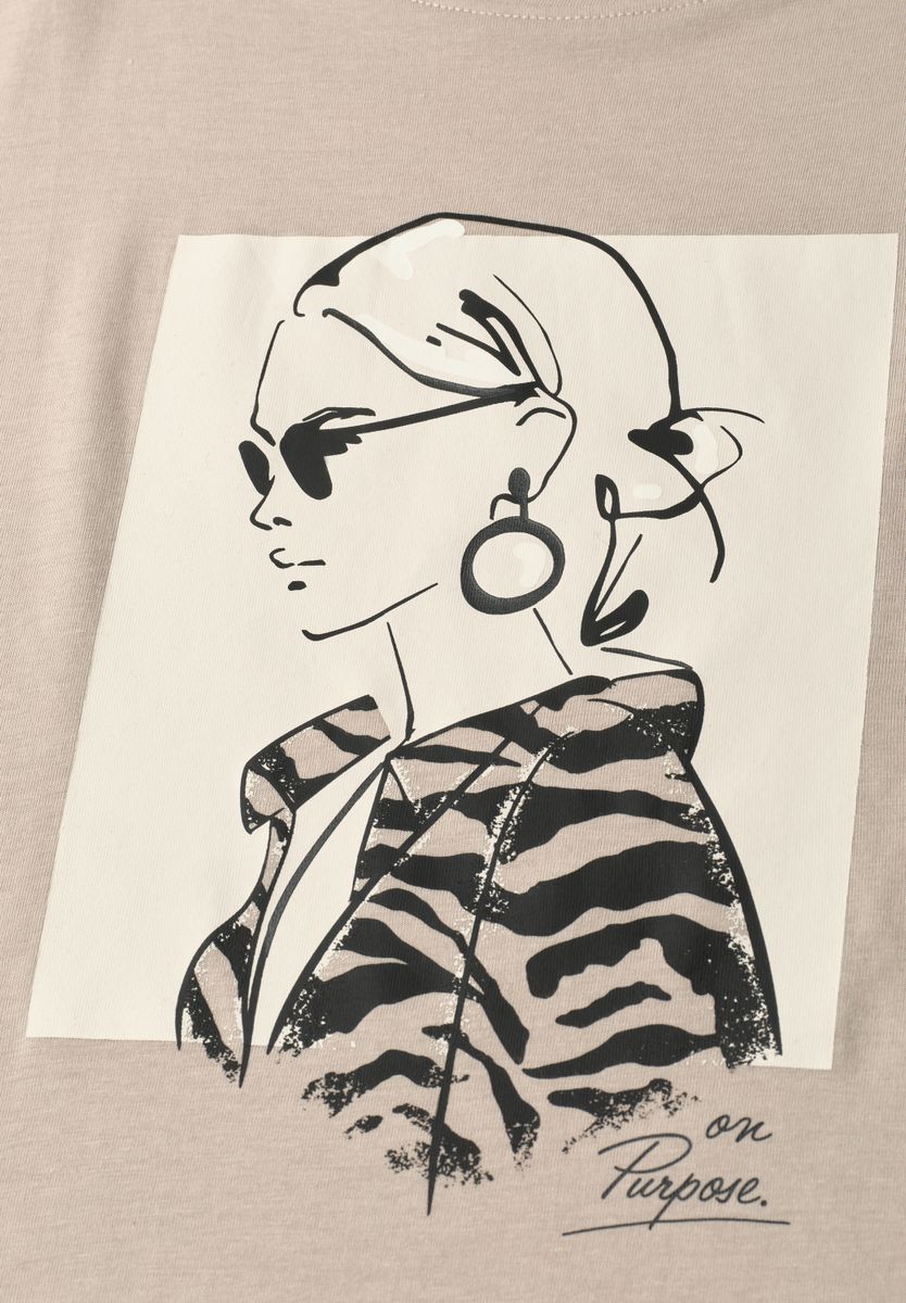 Dropped Shoulder Shirt mit Print