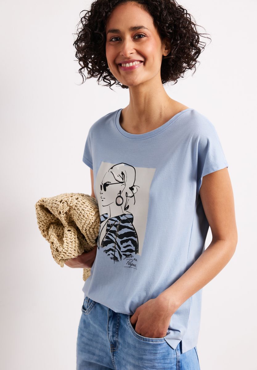 Dropped Shoulder Shirt mit Print