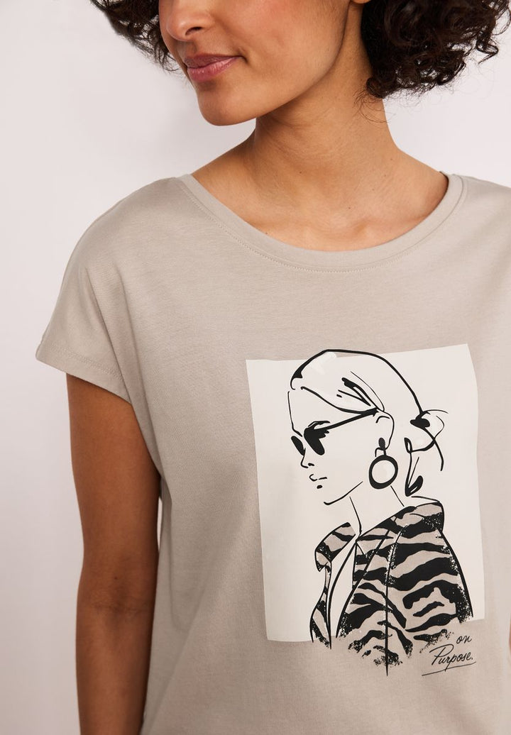 Dropped Shoulder Shirt mit Print