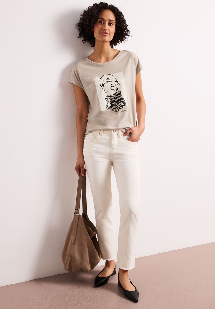 Dropped Shoulder Shirt mit Print