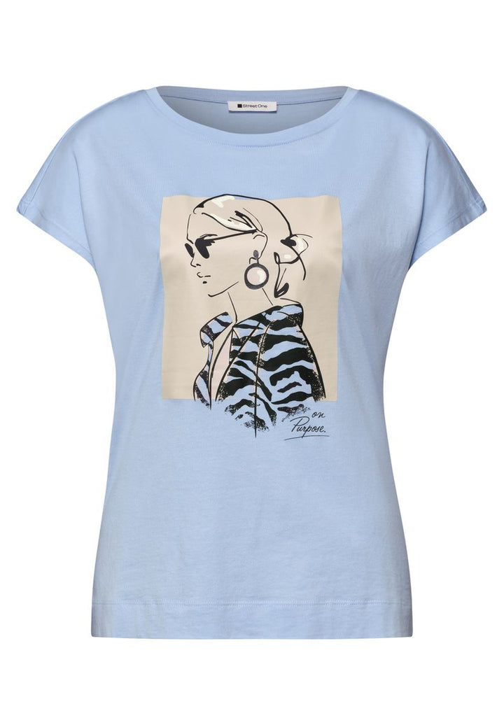 Dropped Shoulder Shirt mit Print