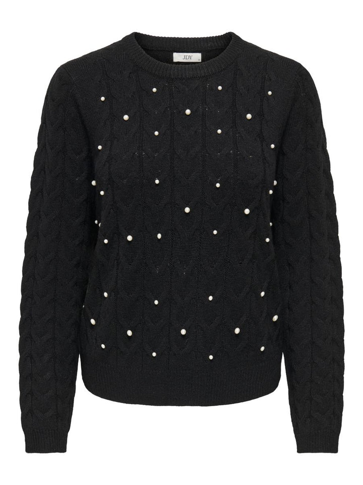 JDYCARMEN L/S O-NECK PEARL PULLOVER KNT