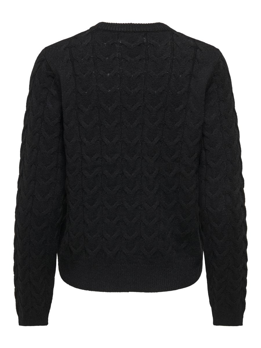 JDYCARMEN L/S O-NECK PEARL PULLOVER KNT
