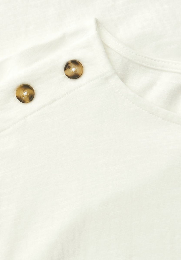Dropped Shoulder Shirt mit Knopfdetail