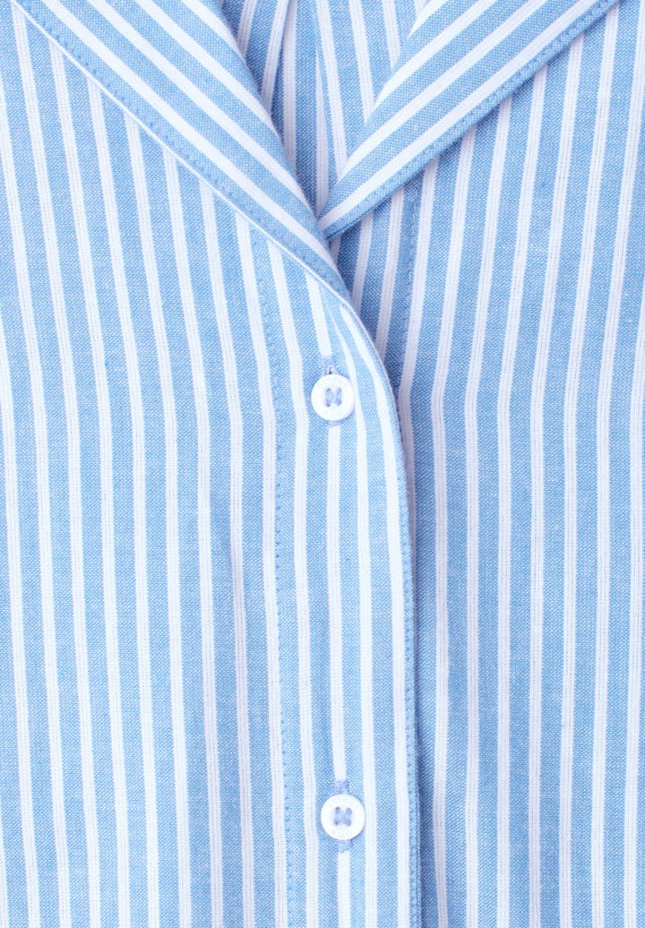 Dropped Shoulder Bluse mit Bowling-Kragen